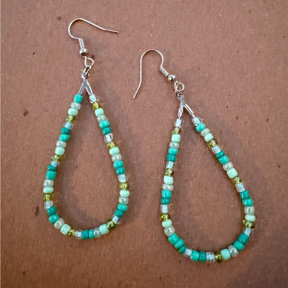 Handmade Native Seed Bead Earrings